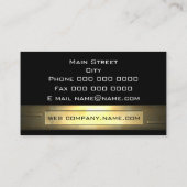 Gold Business 2-professional Visitekaartje (Achterkant)