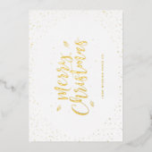 Gold Business - Kerstmis Folie Feestdagenkaart (Voorkant)