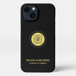 Gold Business Logo Text Professional iphone case 13 Hoesje
