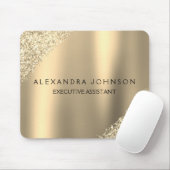 Gold Business Professional Sparkle Glitter Muismat (Met muis)