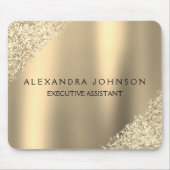 Gold Business Professional Sparkle Glitter Muismat (Voorkant)