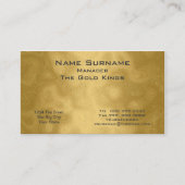 Gold business Visitekaartje (Voorkant)