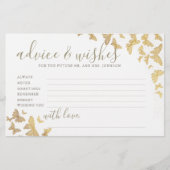 Gold Butterflies Advice Game de heer Mrs. Vrijgeze Briefpapier (Voorkant)