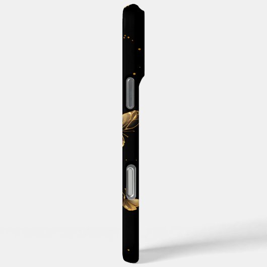 Gold Butterflies Black Case-Mate iPhone Case (Achterkant / Rechts)
