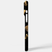 Gold Butterflies Black Case-Mate iPhone Case (Achterkant / Links)