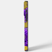 Gold Butterflies Purple Flowers Persoonlijke naam Case-Mate iPhone Case (Achterkant / Links)