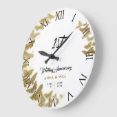 Gold Butterflies Wreath Boho Wedding Jubileum Grote Klok (Hoek)