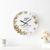 Gold Butterflies Wreath Boho Wedding Jubileum Grote Klok (Huis)