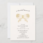 Gold Butterfly Blush Pink Modern Vrijgezellenfeest Kaart (Voorkant)