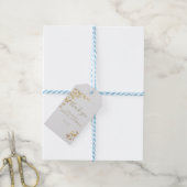 Gold Butterfly Boho Chic Vrijgezellenfeest Harteli Cadeaulabel (Met Touw)