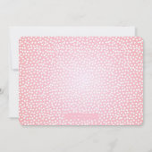 Gold Butterfly en Pink Floral Birthday Invitation Kaart (Achterkant)