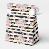 Gold Butterfly Floral Theme Birthday Foto Bedankdoosjes (Achterkant)