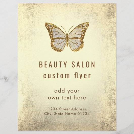 Gold butterfly logo flyer (Voorkant)
