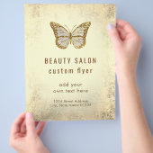 Gold butterfly logo flyer (Hand)
