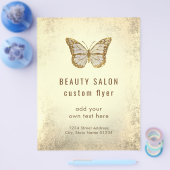 Gold butterfly logo flyer (Enkel)