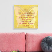 Gold Butterfly Shadow met KJV Bijbelversie Canvas Afdruk (Insitu (Woonkamer))