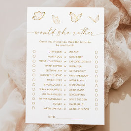 Gold Butterfly Vrijgezellenfeest zou ze liever spe