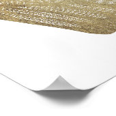 Gold Butterfly Wing Illustration Poster (Hoek)