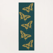 Gold Butterfly Yoga Pose Pilates-oefening Yogamat (Achterkant)