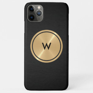 Gold Button en zwart roestvrij staal Case-Mate iPhone Case