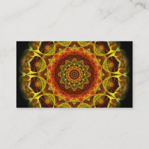 Gold Button Mandala Visitekaartje