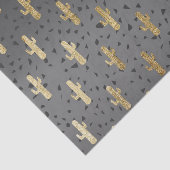 Gold Cactus op gradiënt moderne grafische geo-drie Tissuepapier (Detail)