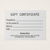 Gold cadeau voor kerstcadeaus Gold Snowflakes Visitekaartje (Achterkant)