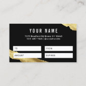 Gold Cadeaubon Visitekaartje (Achterkant)