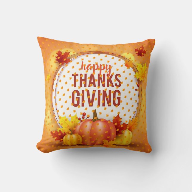 Gold CadeauThanksgiving Beste Herfst Tijd Kussen (Voorkant)