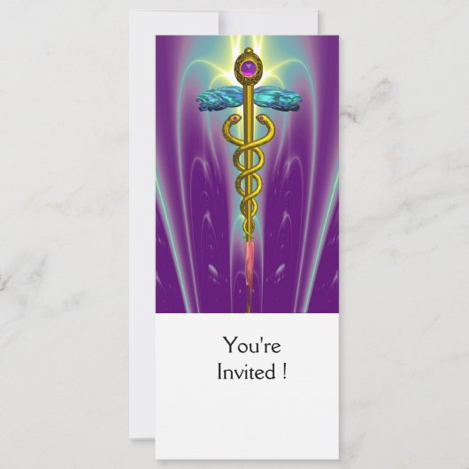 GOLD CADUCEUS Afstuderen, Medische reünie Kaart (Voorkant)