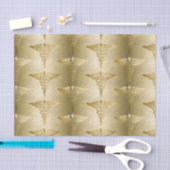 Gold Caduceus Doctor - Patroon voor medische symbo Tissuepapier (Craft)