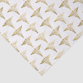 Gold Caduceus Doctor - Patroon voor medische symbo Tissuepapier (Detail)