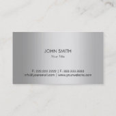 Gold Caduceus Elegant Silver Medical Belling Visitekaartje (Achterkant)