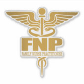 Gold Caduceus (FNP) Sticker (Voorkant)