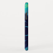 GOLD CADUCEUS GEREGISTREERD NURSE SYMBOL Aqua Blue Case-Mate iPhone Case (Achterkant/rechts)