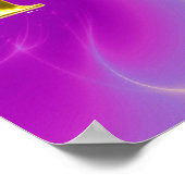 GOLD CADUCEUS GEREGISTREERD VERRASSINGSSYMBOL, Roz Poster (Hoek)