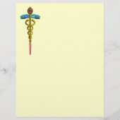 GOLD CADUCEUS MEDISCH SYMBOOL (Voorkant)