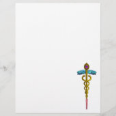 GOLD CADUCEUS MEDISCH SYMBOOL (Voorkant)