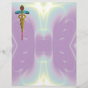 GOLD CADUCEUS MEDISCH SYMBOOL