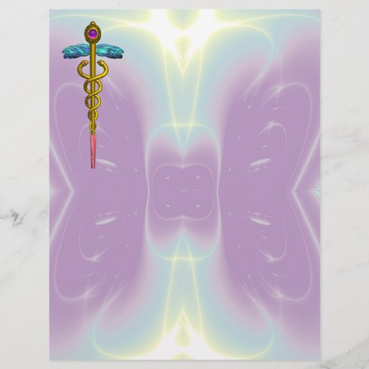 GOLD CADUCEUS MEDISCH SYMBOOL (Voorkant)