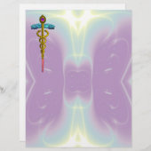 GOLD CADUCEUS MEDISCH SYMBOOL (Voorkant / Achterkant)