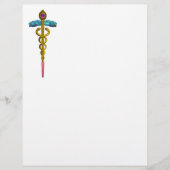 GOLD CADUCEUS MEDISCH SYMBOOL (Voorkant)