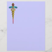 GOLD CADUCEUS MEDISCH SYMBOOL (Voorkant)