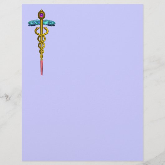 GOLD CADUCEUS MEDISCH SYMBOOL (Voorkant)