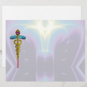 GOLD CADUCEUS MEDISCH SYMBOOL (Voorkant / Achterkant)