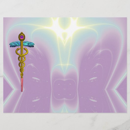 GOLD CADUCEUS MEDISCH SYMBOOL (Voorkant)