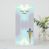 GOLD CADUCEUS MEDISCH SYMBOOL (Staand voorkant)