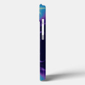 GOLD CADUCEUS MEDISCH SYMBOOL, blauw Paars monogra Case-Mate iPhone Case (Achterkant / Links)