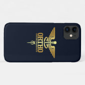 Gold Caduceus (ORTHO) Case-Mate iPhone Case (Achterkant (horizontaal))