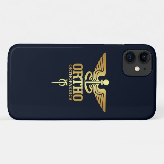 Gold Caduceus (ORTHO) Case-Mate iPhone Case (Achterkant (horizontaal))